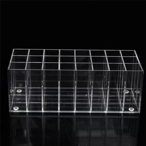 24-Grid Lipstick Storage Box Lip Gloss Container Nail Polish Storage Box Makeup Rack Cosmetics Display Stand 2