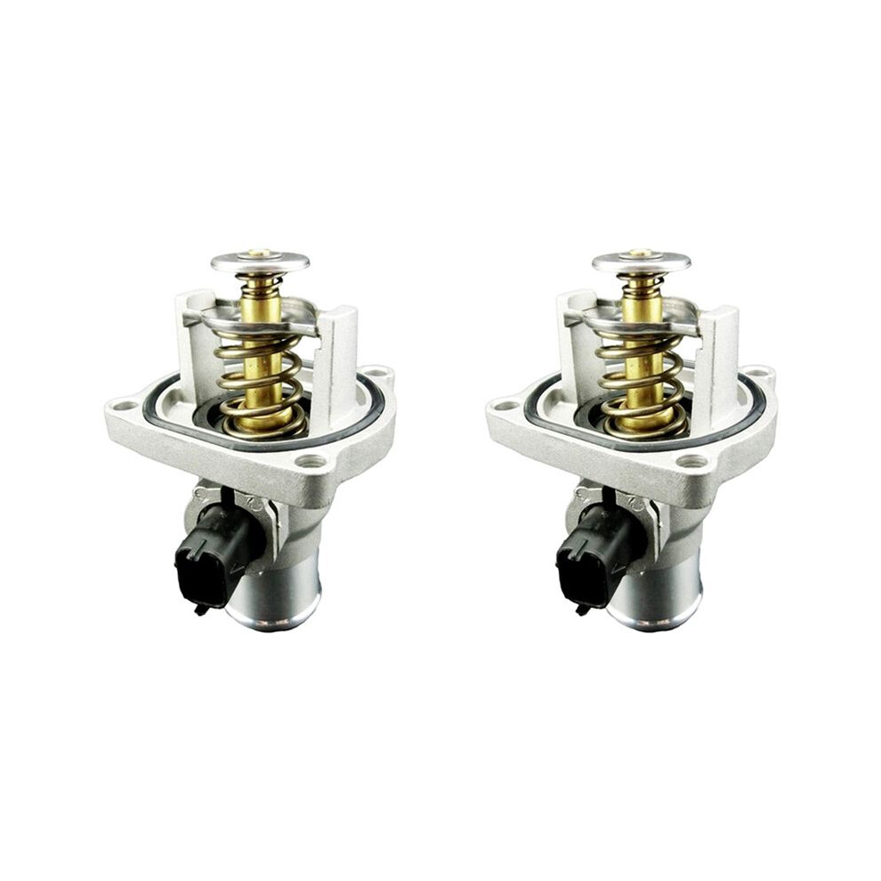 2X Car Engine Coolant Thermostat Assembly + Housing For Aveo Cruze Sonic 96984104 55578419 6033515850369