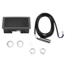 4 Digital LED Display Tachometer RPM Speed Meter High Precision Tachometer with Hall Proximity Sensor NPN