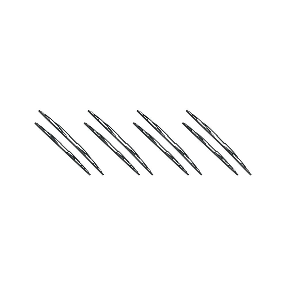 8X Car 26Inch + 22Inch Wiper Blades Combo Silicone Rubber Boneless Windscreen Windshield Wipers For E39 95-03 Black 6033534035495