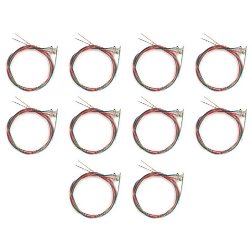 10 Sets of 6pcs Pure Copper Strings for Classical Guitar and Ukulele Strings Guitar Parts Accessories Colored String
