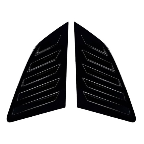 Car Rear Triangular Window Louvers Shutters Blinds Cover Trim for  A3 S3 8V Hatchback 2014-2020 Glossy Black