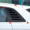 Car Rear Triangular Window Louvers Shutters Blinds Cover Trim for  A3 S3 8V Hatchback 2014-2020 Glossy Black 6