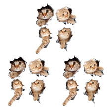 (12Pcs) 3D Cat Car Stickers Decal / Sticker for Window, Truck, Car, Laptop or