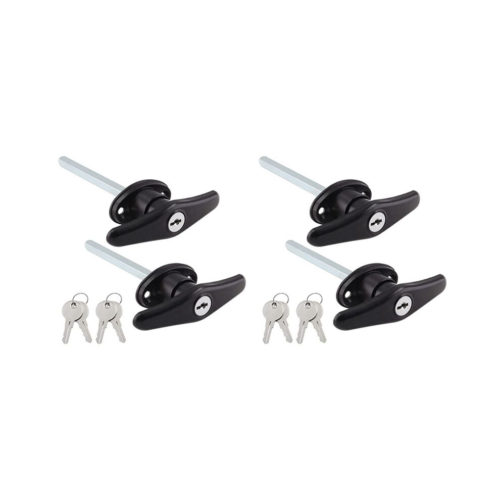 4X Truck Cap Locking T-Handles Campers Topper Lock, Campers Shell Locks And Keys T-Handle Canopy Replacement Lock T-Lock 6032617339994