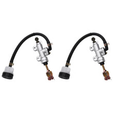 2X Pompa Idraulica Universale per Freno un Pedale per Moto Pompa Freno Pompa Freno Posteriore