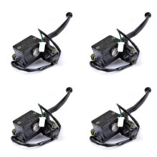 4X Mango de Motocicleta Pinza de Líquido de Freno Maestro para 125Cc Ybr 125 Conjunto de Cilindro de Bomba Hidráulica de Freno Delantero,