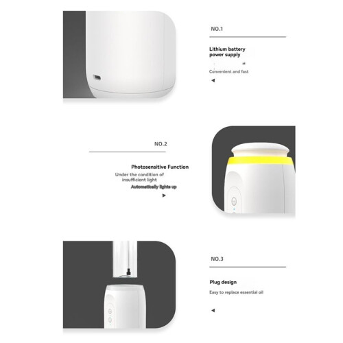 300m³ Wall Plug Aroma Diffuser with Sensor Night Light   App Fragrance Diffuser UK Plug B 1