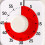 Silent Visual Timer 60-Minute Stopwatch Alarm Clock Countdown Timer with Stand Visualization Kitchen Cooking Timer 2