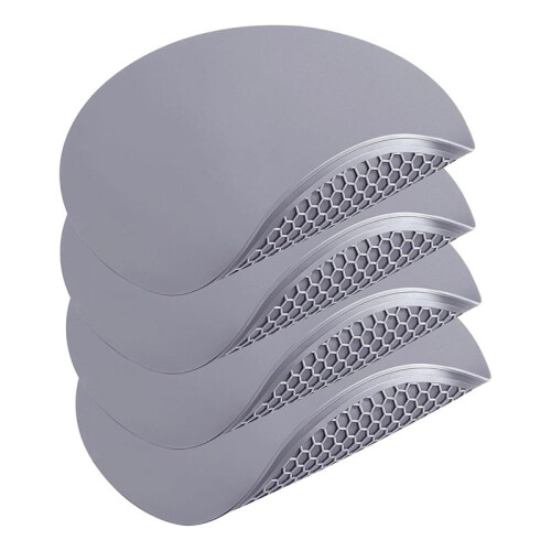 Tapete de Silicone para Micro-Ondas - Redondo 12 Polegadas X 12 Polegadas - 4 Peças de Tapete Multifuncional Térmico, Proteção Contra Respingos,