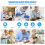 Rechargeable Magnifier with Light, Handheld  Luminous Magnifier 21 LED 3 Modes Lighting Book Magnifier 7