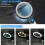 Rechargeable Magnifier with Light, Handheld  Luminous Magnifier 21 LED 3 Modes Lighting Book Magnifier 5