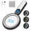 Rechargeable Magnifier with Light, Handheld  Luminous Magnifier 21 LED 3 Modes Lighting Book Magnifier 3