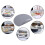 Tapete de Silicone para Micro-Ondas - Redondo 12 Polegadas X 12 Polegadas - 4 Peças de Tapete Multifuncional Térmico, Proteção Contra Respingos, 5