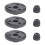 3X Dark Gray Spiral Set Conical Gear for  9523 Angle Grinder 1