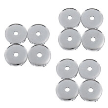 Set 12 Garnitures de Pneu Universelles en Plastique 60Mm pour Voiture, avec Enjoliveur de Centre de Roue Chromé