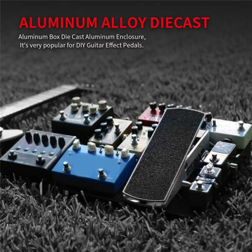5PCS Guitar Effect Pedal Enclosure 1590B Aluminum Diecast Stomp Box Toggle  Box Case 2