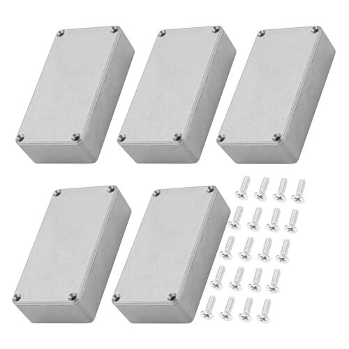 5PCS Guitar Effect Pedal Enclosure 1590B Aluminum Diecast Stomp Box Toggle  Box Case