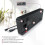 LED Alarm Clock Digital - LED Large Display 24 cm Colour Display - Temperature Display Humidity Timer Brightness Sensor 4
