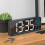 LED Alarm Clock Digital - LED Large Display 24 cm Colour Display - Temperature Display Humidity Timer Brightness Sensor 6