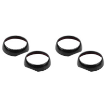 4x Auto Dashboard Side Air Vent Decoratie Ring Cover Trim Auto Sticker Styling Koolstofvezel Stijl voor  Cooper F55 F56 F57