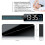 LED Alarm Clock Digital - LED Large Display 24 cm Colour Display - Temperature Display Humidity Timer Brightness Sensor 7