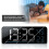 LED Alarm Clock Digital - LED Large Display 24 cm Colour Display - Temperature Display Humidity Timer Brightness Sensor 3