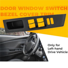 3X Car Left Front Window Control Panel Cover 74232-52550 for Yaris 2012-2014 Car Accessorie