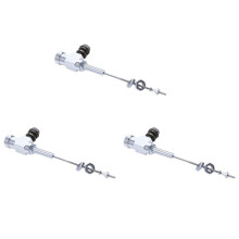 3X Motor Hydraulische Koppeling Hoofdcilinder Stang Rempomp M10X1.25Mm Aluminium Zilver