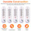 Indoor Thermometer Hygrometer Pointer Wall Vertical Hygrometer Red Water Long White Bar Hanging Thermometer 4
