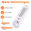 Indoor Thermometer Hygrometer Pointer Wall Vertical Hygrometer Red Water Long White Bar Hanging Thermometer 6
