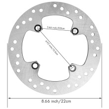 2X Disco Freno del Rotore Posteriore del Motociclo per 125Cc XLV Varadero 125 400Cc TRX400X TRX400EX 250Cc XR 250 per 400Cc