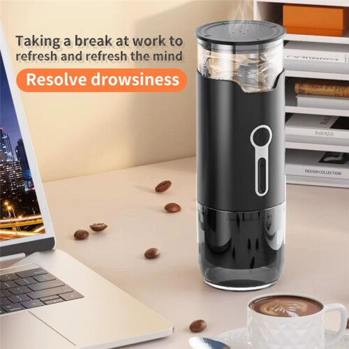 Macchina per Caffè Portatile Elettrica - Macchina Compatta per Capsule e Polvere, Ideale per Viaggi e Ufficio 2