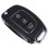 Flip Key Shell fit for  ix45 Santa Fe Remote Key Case Fob 3-Button Black 1