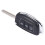 Flip Key Shell fit for  ix45 Santa Fe Remote Key Case Fob 3-Button Black 4