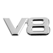 3D Autocollant 7.5X3.5Cm D'Insigne De Décalque D'Emblème Arrière De Voiture Du Moteur V8 Automatique Automatique De Voiture