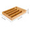 Bamboo Cutlery Silverware Tray Divider Storage Tray Rack Storage Box 5 Compartment Tray Kitchen Drawer Storage Rack 9