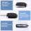 Flip Key Shell fit for  ix45 Santa Fe Remote Key Case Fob 3-Button Black 3