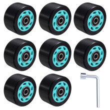 58x32mm 88A Dubbele Rij Rolschaatsen Accessoires Speed Skates Wielen Auto Lijn Wiel Vier Wielen Skateboard PU Wielen