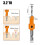 7pcs Hexagonal Shank Woodworking Countersunk Heads Drill, Hidden Screw Hole Double-Edged Drilling Countersunk- Drill 9