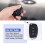 Flip Key Shell fit for  ix45 Santa Fe Remote Key Case Fob 3-Button Black 6