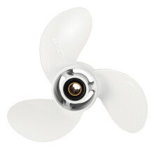 6G1-45941-00-El für 6-8Hp 8 1/2 X 8 1/2 AußEn Border Propeller Weiß Aluminium Legierung 7 Keil ZäHne R Drehung 3 Blatt Marine Teile