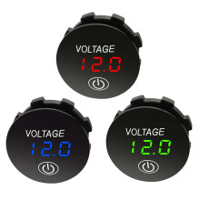 Batterijcapaciteitsweergave Voltmeter LED Digitale Spanningsmeter met aan-Uitschakelaar Auto Motorfiets  3V-35V Groen