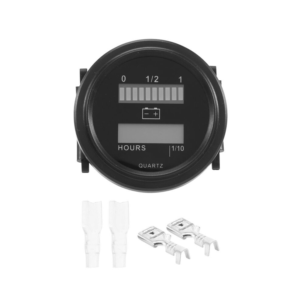 Led With Hour Meter Round Battery Indicator Meter Gauge 12/24V 36V 48V 72V For Boat Cart Club Cart Forklift 6033394036267