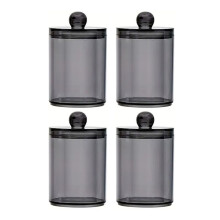 Frascos Apilables Dispensadores con Tapas de Almacenamiento para Hisopos, Bolas de Algodón, Almohadillas y Paquetes de Hilo Dental