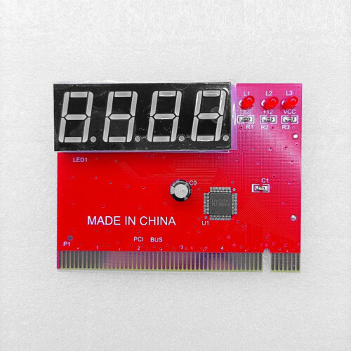 Computer PCI Test Karten Motherboard LED 4-Stelliger Diagnose Tester Debug Karte PC Analysator 2