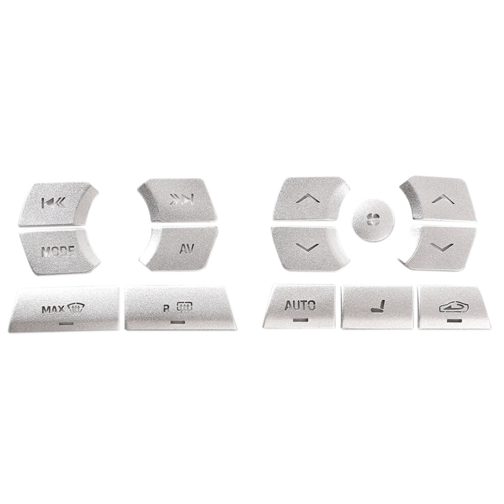 15Pcs Car Central Control Multimedia Button Cover Sticker Air Conditioning Button Trim Cover For Xf 2012-2015 6032147704361