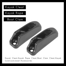 6PZ Canoa Kayak Cavo Blocco Controllo del Timone Nylon Autobloccante Corda Tenditore del Cavo Runner Anchor Jam Cleat Accessori per Barche