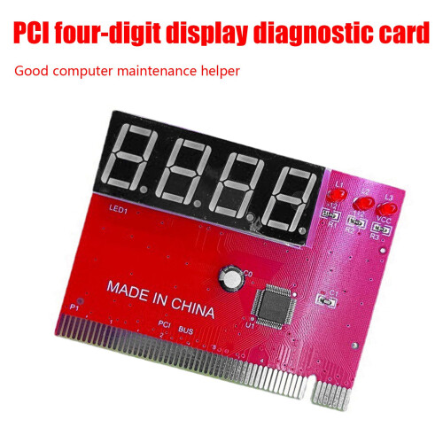 Computer PCI Test Karten Motherboard LED 4-Stelliger Diagnose Tester Debug Karte PC Analysator 1