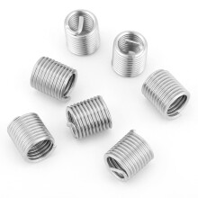 100Pcs M8X1.25X2D Stainless Steel Coiled Wire Insert Set Helical Threaded Insert Wire Screw Sleeve Threads Repair Tools